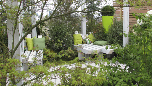 Jardin, pièce à vivre, Jardins en Seine 2015 - 40 m2, aménagé par le paysagiste Bertrand de La Vieuville