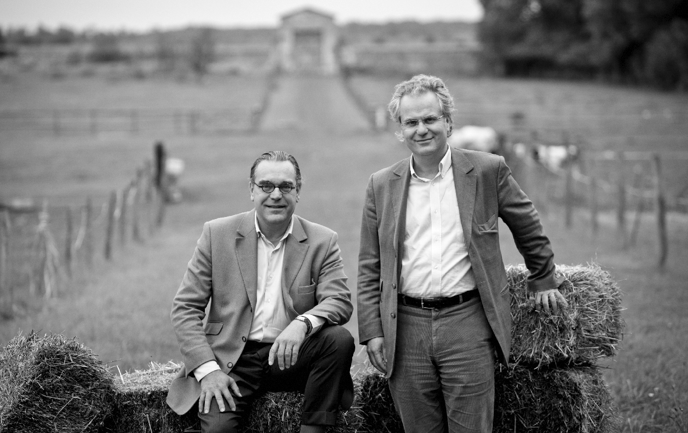 Portrait de Dominique et Xavier Laureau directeurs de la ferme de Gally.