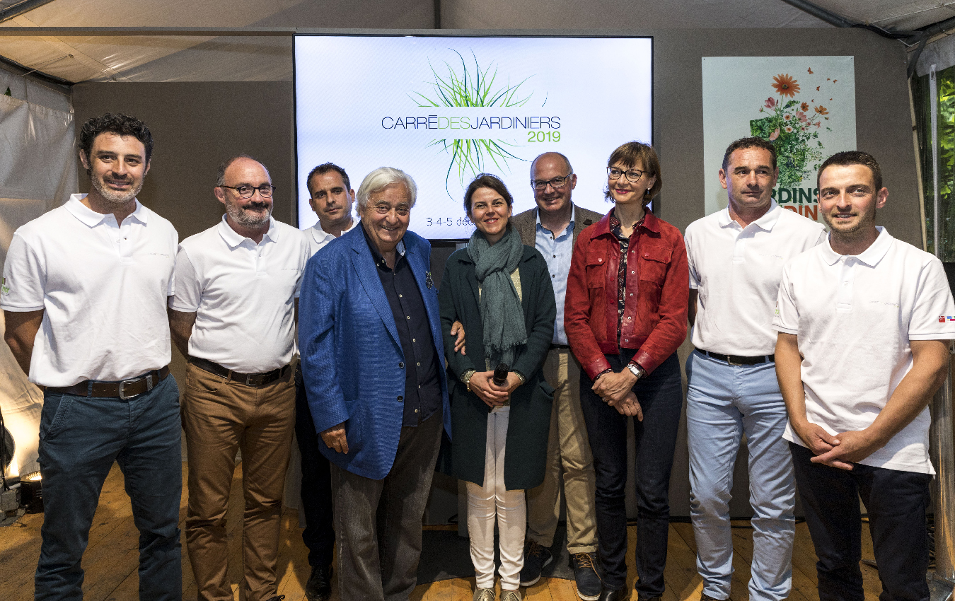 Les 5 finalistes du Concours Carré des Jardiniers 2019, au Salon Paysalia à Lyon.