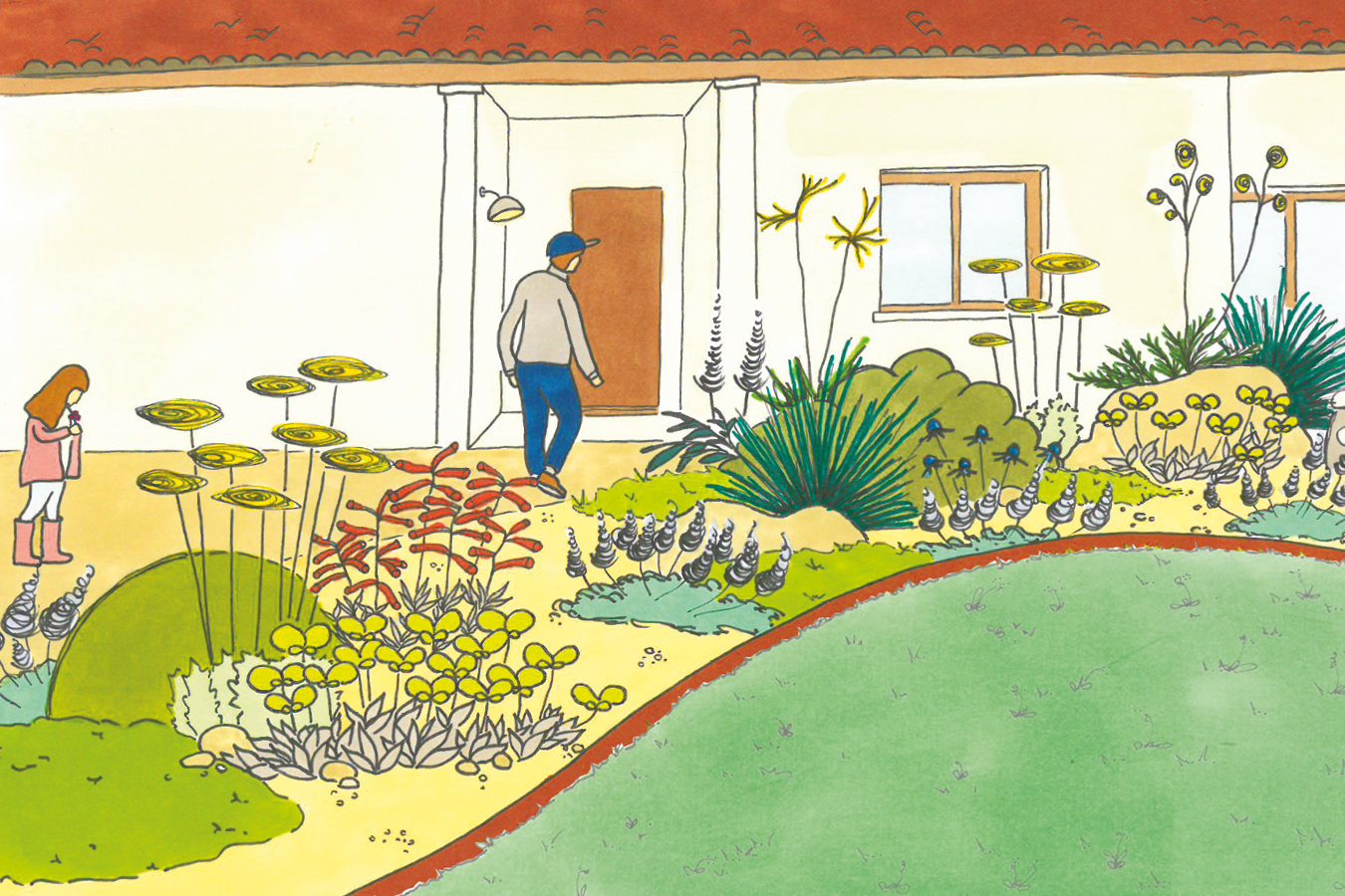 Conception d'un jardin sec sur gravier par Amélie Tura. Garden_Lab n°10