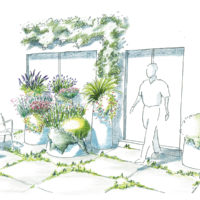 Aménagements, DIY, jardins secs en pots, pour cour ensoleillée. Gardenfab.fr