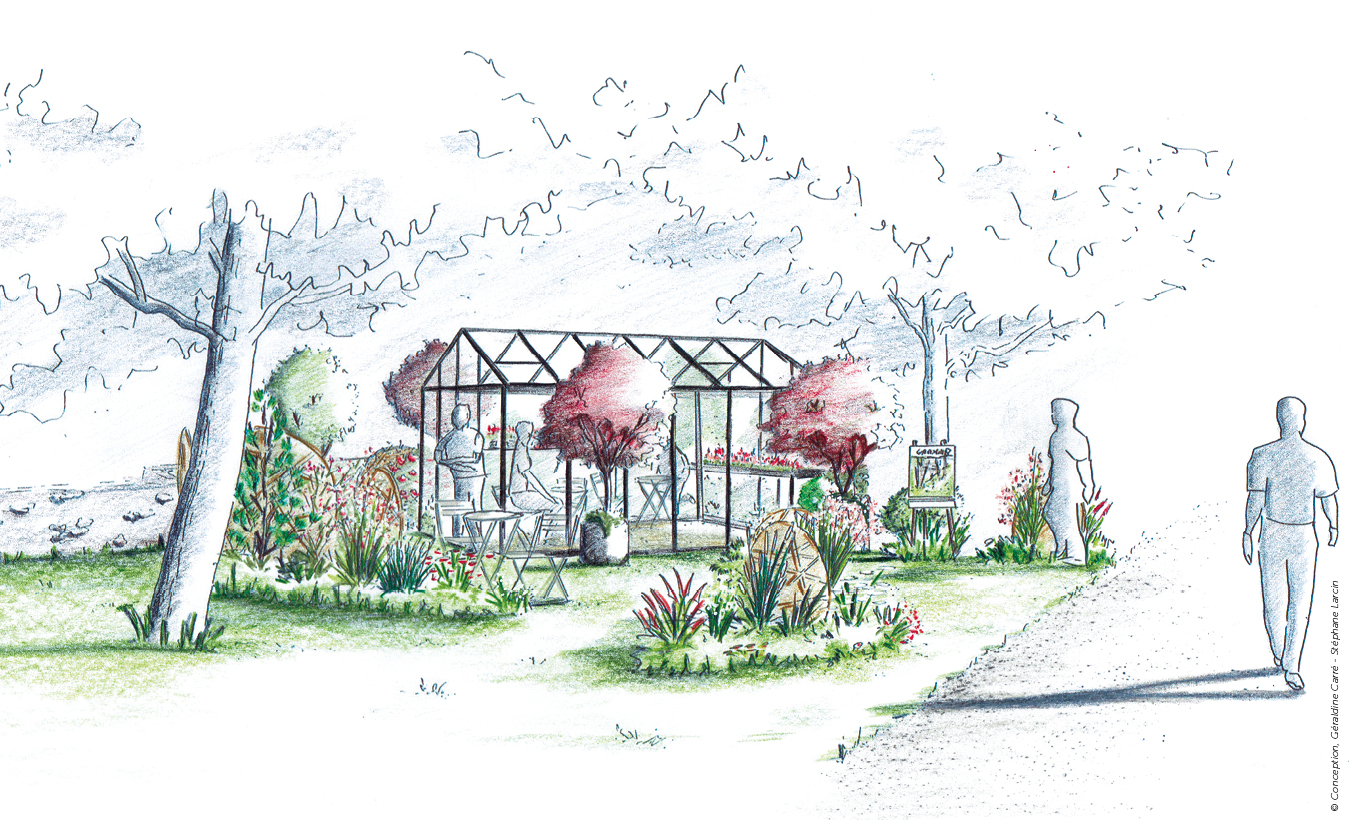 Stand-jardin Garden_Lab, fête des plantes de Saint-Jean-de-Beauregard, les 24, 25 et 26 septembre 2021.