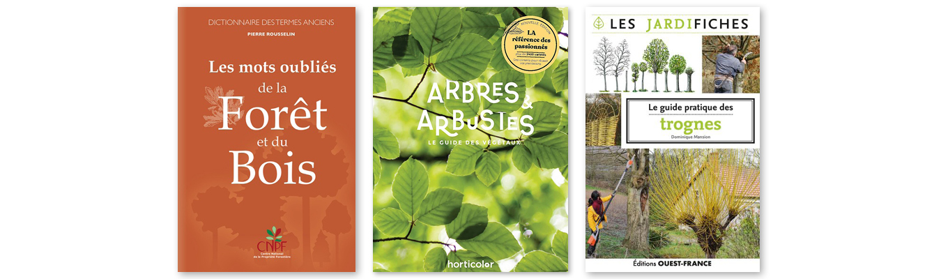 Sélection de livres, sujet les arbres. Garden_Lab / garden_fab.fr